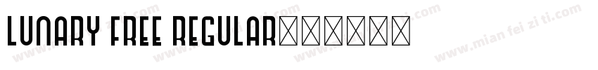LUNARY free Regular字体转换